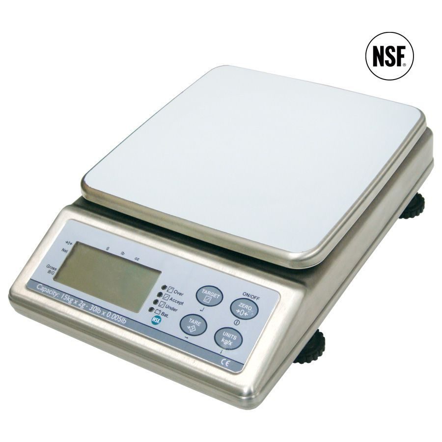 CDN SD2202 Digital Portion Control Scale, 22 lb x 0.1 oz, NSF